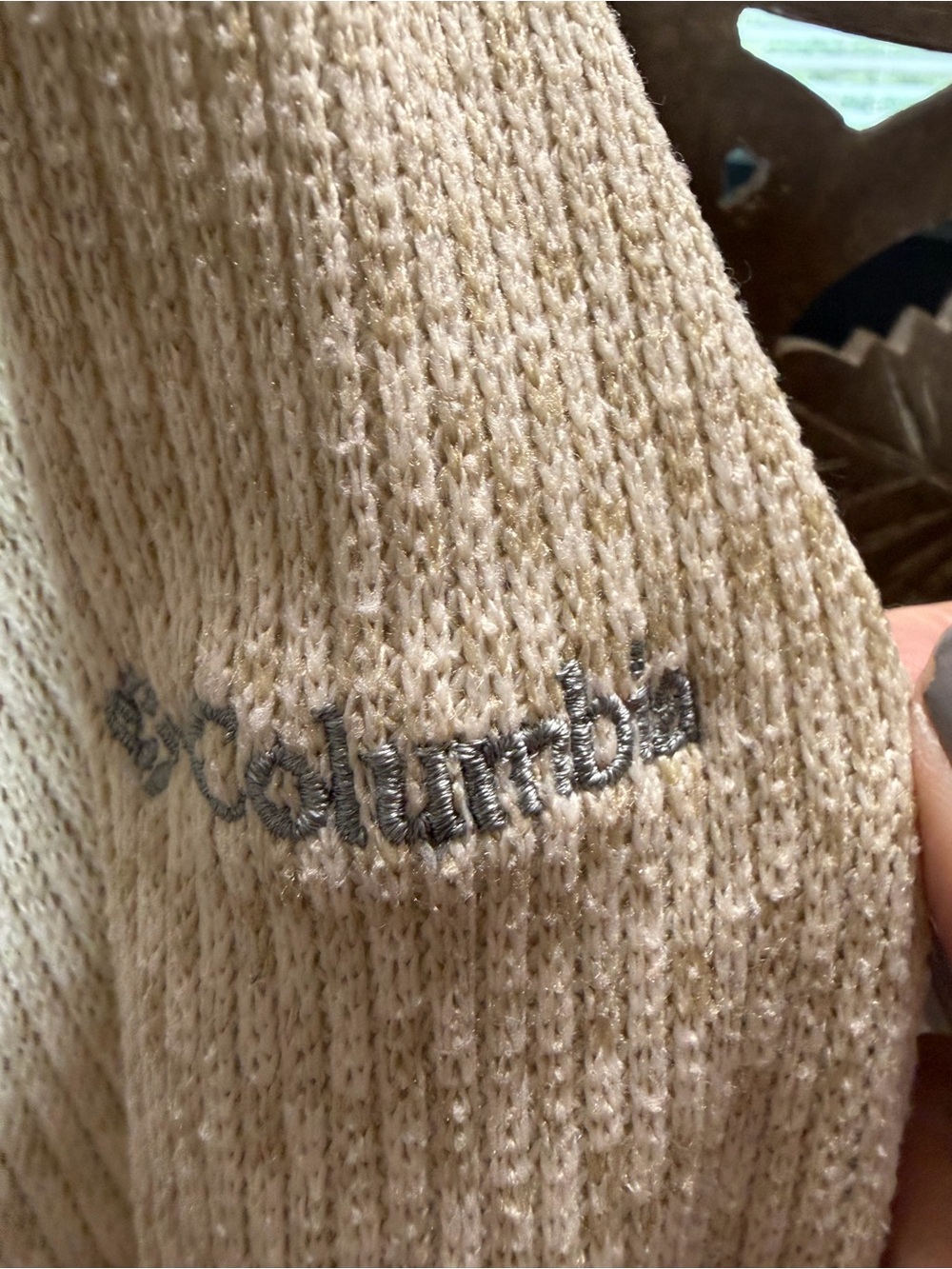 Columbia Cream Hooded Cowl Pullover Sweater - Picture 3 of 6